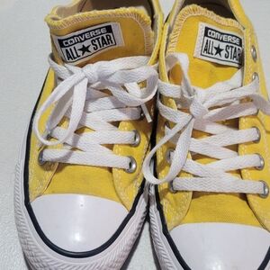Converse Kids Yellow All Star Shoes